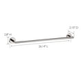 thumbnail image 6 of Design House Graz 24" Wall Mount Towel Bar, Polished Chrome, 6 of 12