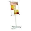 Quartet Improv Lobby Clip Frame Sign, 18" x 24" Display Frame, 54"H, Aluminum