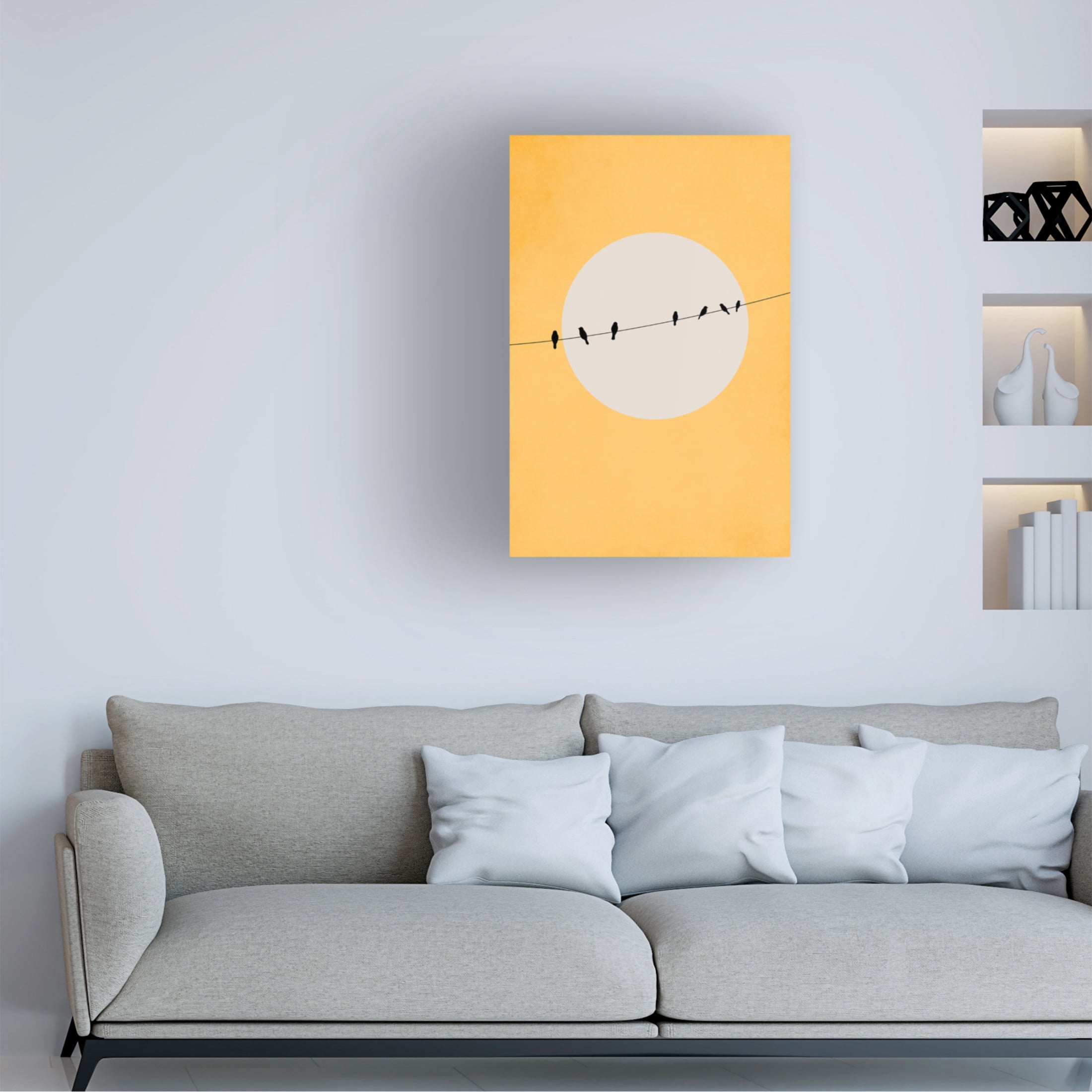 Trademark Fine Art Kubistika  Chirping and Chilling Canvas Wall Art
