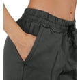 thumbnail image 4 of Bermuda Shorts with Pockets Active Draw string Jersey Summer Shorts, 4 of 5
