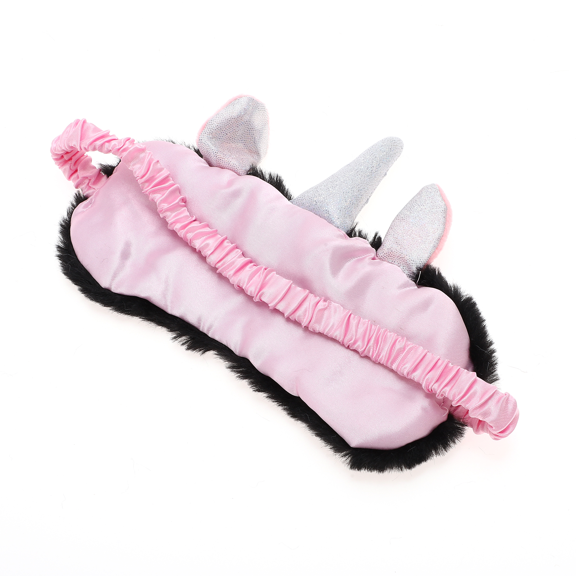 Unique Bargains Soft Cartoon Sleep Mask Eye Shade Cover for Rest Black