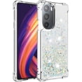 thumbnail image 3 of Compatible with Motorola Moto Edge Plus 2022 Case Glitter Liquid Cute Clear Phone Case Floating Quicksand Shockproof Protective Bumper Soft TPU Case for Moto Edge Plus 2022 5G Love Sliver YB, 3 of 7