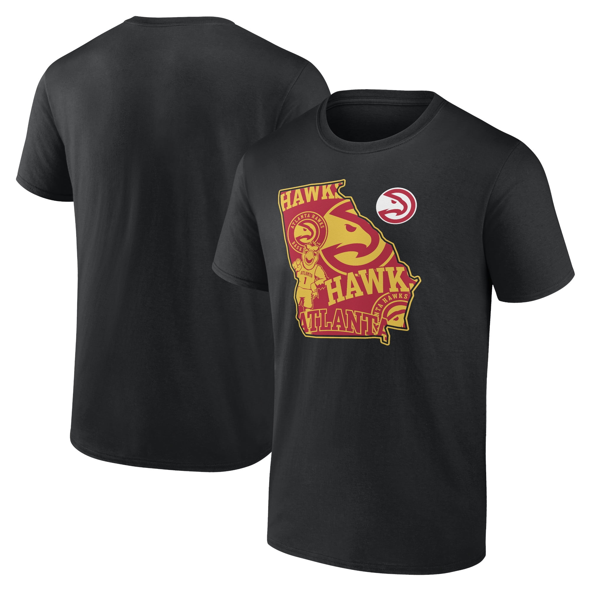 Men's Black Atlanta Hawks Announcer T-Shirt