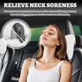 thumbnail image 5 of Furry Bow Car Headrest Pillow 1-Pack Soft Comfortable Car Neck Pillow Fatigue Relief Universal Headrest Pillows for Women Cars Interior Accessories, 5 of 7