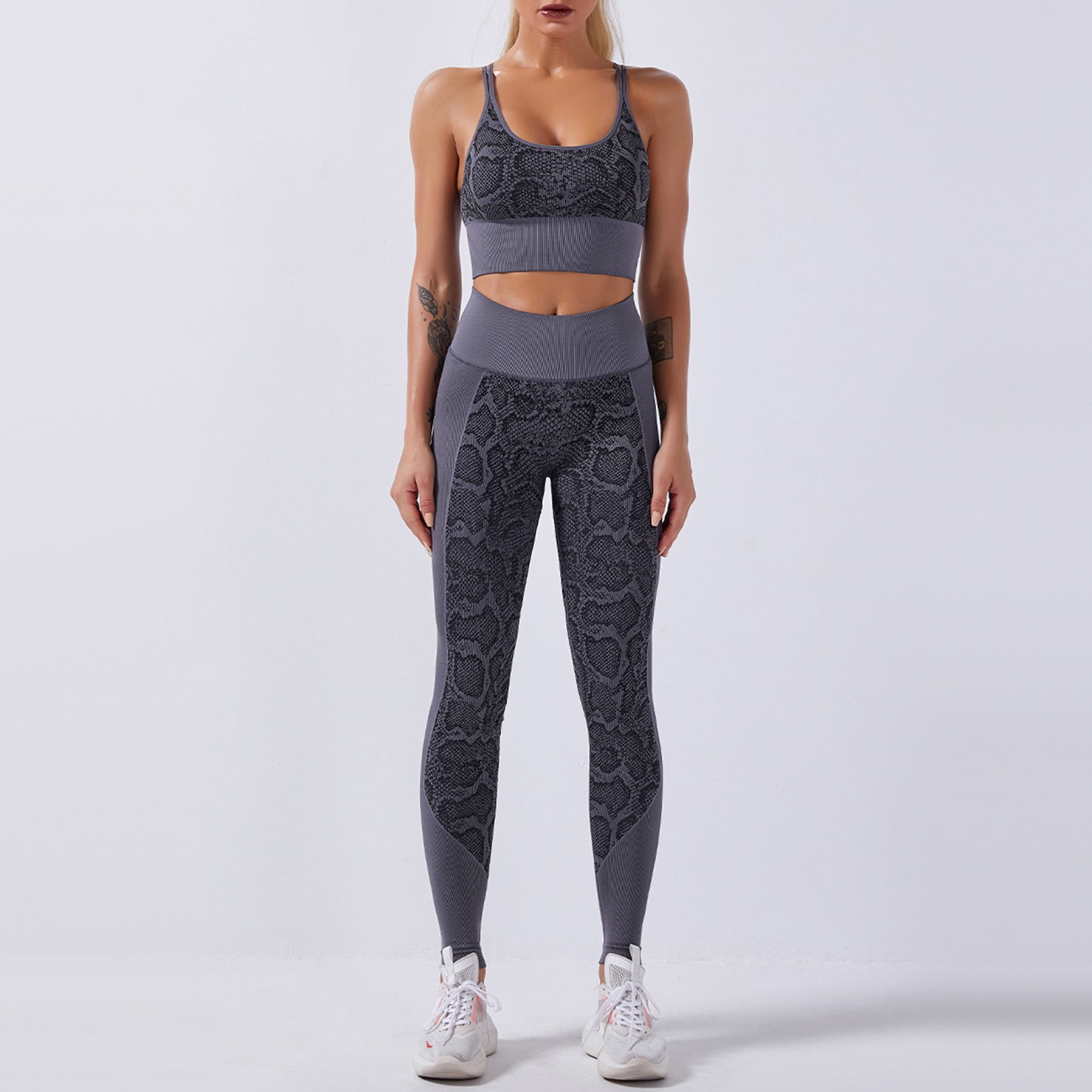 snakeskin workout leggings