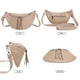 thumbnail image 4 of Bolso De Hombro Bolso de pecho para mujer, correa ajustable para el hombro, monedero para niñas de color sólido (caqui), 4 of 9