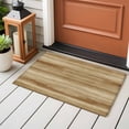 thumbnail image 4 of Light Brown Wood Grain Entryway Rug 2'x3'&nbsp; Non Slip Front Door Mats, Western Farmhouse Barn Door Entrance Rugs Indoor Outdoor Carpet, Washable Floor Mats Small Area Rug for Bedroom Kitchen, 4 of 8