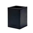 thumbnail image 4 of Square Pens Pencils Cup Holder Desk Stationery Organizer, Selected Faux Leather (Black), 4 of 4