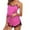 02 Hot Pink, variant on Night Shirts for Women Sleepwear Satin Sleepwear Pajamas Cami Shorts Set Nightwear