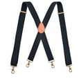 thumbnail image 2 of YXRIJDJ Black Suspenders for Men Heavy Duty 4 Snap Hooks for Belt Loops Adjustable Men Suspenders  For Work, 2 of 6