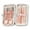 7pcs, variant on 1 Set Rose Gold Color Manicure Cutters Hygienic Faux Leather Toenail Fingernail Manicure Kit Pedicure Supplies