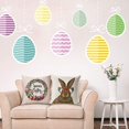 thumbnail image 3 of 4pcs Easter Pillowcase Bunny Rabbit With Egg Pillowcase 18" X 18", 3 of 4