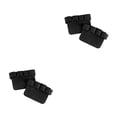 thumbnail image 4 of Soidarity Cuero antideslizante Levantamiento de pesas Guantes de mano Mancuerna Levantar Manga antideslizante Almohadillas antiarañazos para Fitness Negro Negro 2piezas, 4 of 6