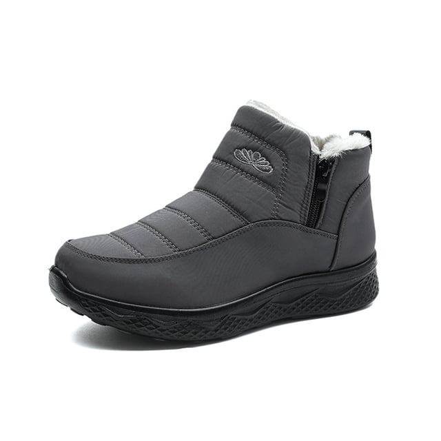 tumgatte Chaussures Décontractées pour Femmes Imprimé Chaud Fermeture Éclair Bottes de Neige Promotions