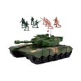 thumbnail image 4 of lionlar Diecast Tank Toys Engineering Car Toy Rotating Turret Construction Toy Cars Tank Green, 4 of 9