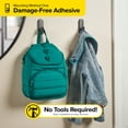 thumbnail image 6 of Wrap-It Storage Handy Hooks - The Ian Medium (12 Pack) - Hooks for Walls No Damage, Adhesive Hooks for Hanging, Sticky Hooks Heavy Duty - Black, 6 of 8