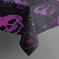 thumbnail image 3 of Psychedelic Halloween Pattern Rectangle Tablecloth 60"x84",Waterproof Polyester Rectangle Table Cloth, Wipeable Spillproof Polyester Tablecloth for Dining, Camping, Indoor and Outdoor, 3 of 5