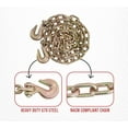 thumbnail image 3 of 2 Pack 3/8 Inch x 6 FT Grade 70 Binder Chain with Clevis Grab Hooks - G70 Transport Tow Chain - 6,600 Lbs Working Load Limit, 3 of 18