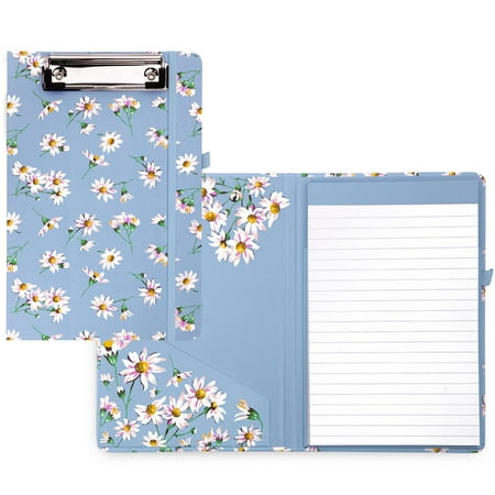 Vera Bradley Blue Mini Clipboard Folio with Refillable Lined Notepad ...