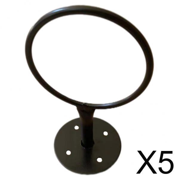 5x 1 Uds., Soporte de Bola Montado en La Pared para Apartamento, Soporte de Exhibición, Baloncesto, Fútbol, fútbol, pelota de Ejercicio, Casa Negr Baoblaze Titular de la bola