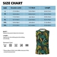 thumbnail image 6 of Haiem Men's Jungle Leopard Yellow Print Tank Tops Summer Sleeveless Cut Off Workout T-Shirts Fitness Vest Athletic Undershirts-X-Large, 6 of 8