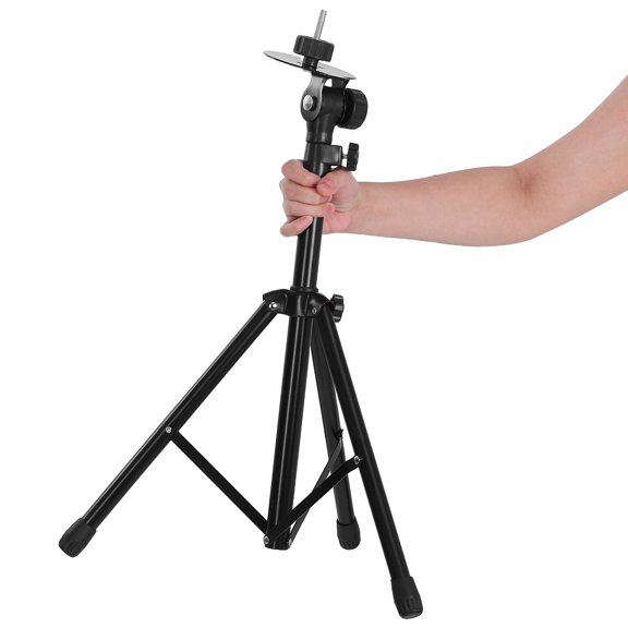OULII Professional Black Metal Cymbal Stand with Adjustable Boom Arm for Percussion