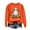 Orange-Halloween Shirts, variant on Jsaierl Womens Halloween Sweatshirts Cute Pumpkin Ghost Graphic Sweatshirt Trendy Crewneck T-shirt Long Sleeve Holiday Pullover Tops Halloween Costumes