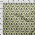 thumbnail image 3 of oneOone Rayon Olive Green Fabric Mix Ikat Craft Projects Decor Fabric Printed By The Yard 56 Inch Wide, 3 of 4