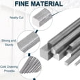 thumbnail image 3 of Uxcell 2 Pcs Square Steel Rod Bar, 3/8"x3/8"x13" A36 Square Steel Bar Stock, Cold Drawn Key Stock Precision, for Keyways Structural Support Industrial Machinery DIY Craft Home, 3 of 6