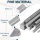 thumbnail image 3 of Uxcell 2 Pcs Square Steel Rod Bar, 9/16"x9/16"x13" 45 Square Steel Bar Stock, Cold Drawn Key Stock Precision, para Soporte Estructural de Maquinaria Industrial y Manualidades de Bricolaje, 3 of 6