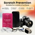 thumbnail image 4 of OPTIPAK Sparkle Anti-Reflective Safe Square Lens Cleaner Spray Kit – 4 (20ml) Glasses Cleaner Spray with Microfiber Cloths & Travel Pouch for Eyeglasses, Lenses & Camera Cleaning Kit (9 Piece Set), 4 of 7