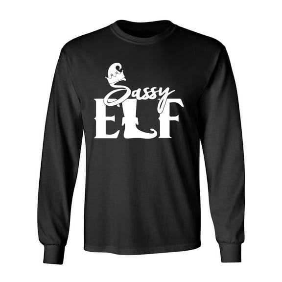 Sassy Elf Adult Long Sleeve T-shirt