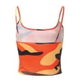 thumbnail image 6 of Tank Tops for Women Camouflage Sleeveless Bustier Bra Vest Crop Blouse T-Shirt Camis Top, 6 of 7