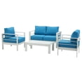 thumbnail image 4 of Safavieh Nason 4 Piece Contemporary Outdoor Living Set, 4 of 7