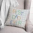 thumbnail image 3 of Creative Products Best Dad Ever Check 18 x 18 Indoor / Outdoor Pillow, 3 of 3
