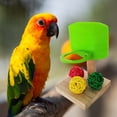 thumbnail image 3 of SPRING PARK Bird Puzzle Toys Parrot Bird Basketball Toy Mini Roller Skates Toy for Parrots Bird Intelligence Training Toys Parrot Educational Wooden Toys Set 3Packs, 3 of 6