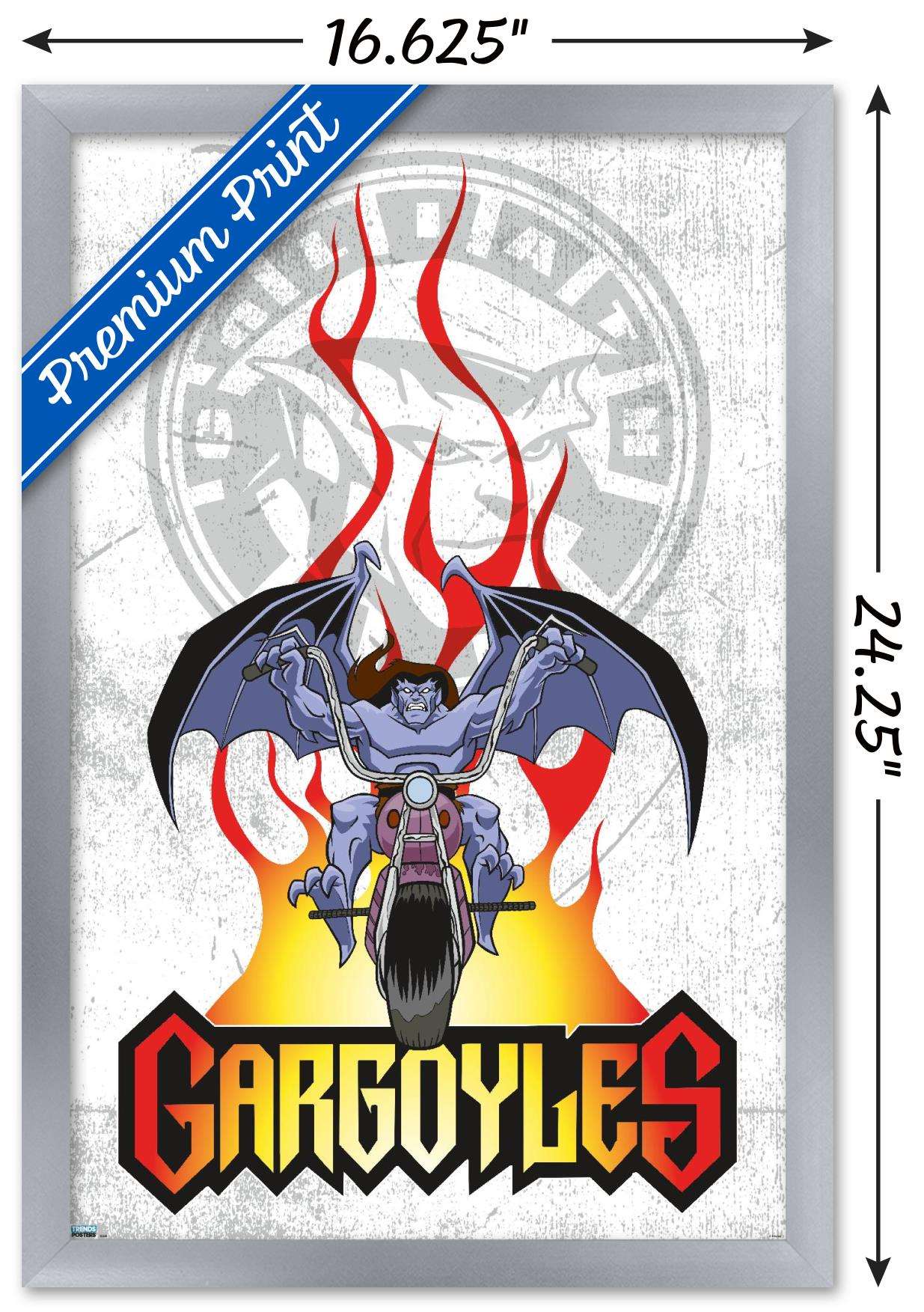 Disney Gargoyles - Goliath Wall Poster, 14.725" x 22.375", Framed