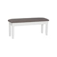 thumbnail image 1 of Powell Furniture Jane Rangement, Banc de Salle à Manger Blanc Antique,, 1 of 2