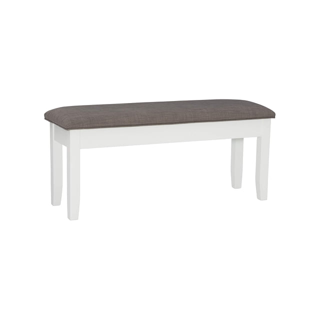 Powell Furniture Jane Rangement, Banc de Salle à Manger Blanc Antique,