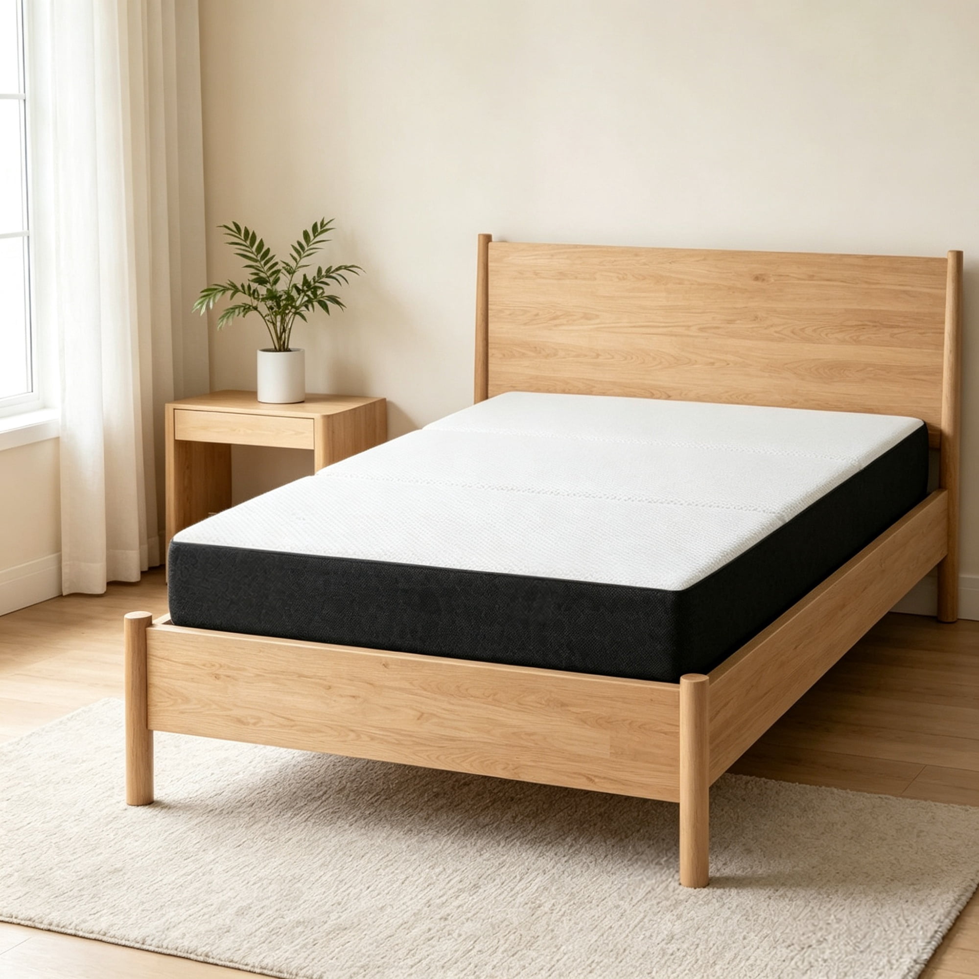6" Trifold Mattress 75"x38"x6", Lightweight Memory Foam Bed for Guest, Camping, RV（Only Mattress）