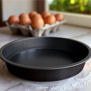 Mainstays 9 x 9 Round Nonstick Steel Cake Pan, Dark Gray