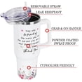 thumbnail image 3 of Thank You Gifts for Women 40oz Tumbler with Handle and Straw Lid|Retirement Gifts Vacuum Insulated Leak Proof Administrative Professional Day Gifts|Appreciation Gifts Stainless Steel|Coworker Floral, 3 of 6