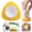 Yellow, variant on Magnet Egg Piercer for Raw Eggs, with Magnetic Base and Safety Lock, Hard Boiled Egg Peeler, Egg Pricker to Get a Good Hard Boiled Egg