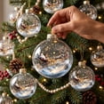 thumbnail image 4 of Sulaicai Christmas Story Ball Ornament, Mini Holiday Scene Transparent Hanging Bauble, Vintage Festive Keepsake Decor for Xmas Tree, Mantel, Indoor Holiday Party Display, 4 of 8