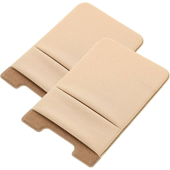 2pcs Card Holder for Phone case Pocket Wallet Stick-On Wallet Clip Mobile Phone Holder Double Layer