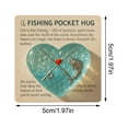 thumbnail image 2 of Fishing Enthusiast Pocket Hug with Gift Card, Handmade Sea Glass and Metal Ornament, Inspiring Keepsake Gift for Fishing Lovers,color, 2 of 4