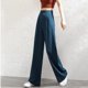 thumbnail image 1 of WILLBEST Pantalones Casuales de Mujer, de Cintura Alta, Rectos y con Múltiples Bolsillos, Ideales para el Trabajo y La Comodidad Diaria. Mediana, 1 of 4