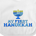 thumbnail image 4 of Inktastic My First Hanukkah with Menorah Boys or Girls Baby Bib, 4 of 4