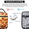 thumbnail image 6 of Butterfly Lunch Box, Vibrant Watercolor Insulated Bag, Reusable Sunburst Gold Blue Thermal Tote, Bright Aesthetic Meal Prep Cooler, Unique Birthday Gift Idea, 6 of 7
