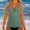 Green, variant on Womens Swim Tops Solid Color Swimwear Tankini Set Bikini Top Sleeveless Beach Pool Tank Tops Cute Beach Wear Dark Blue L